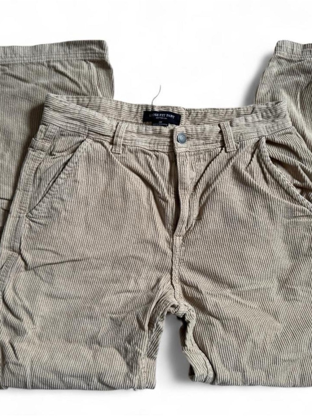 Cotton On Men’s Corduroy Pants — Light Beige/Tan